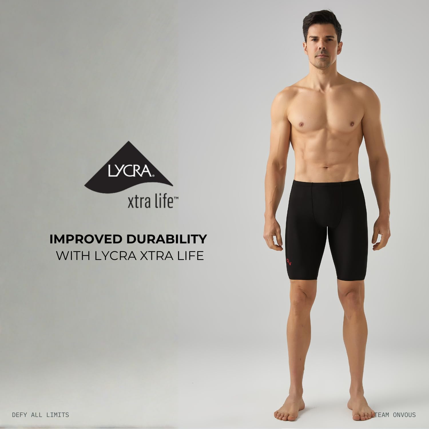 Onvous Swim Jammers for Men | Men's Athletic Swimwear Jammer | Mens Jammer for Swimming | Mens Swim Jammers Size 28-38 - Image 3