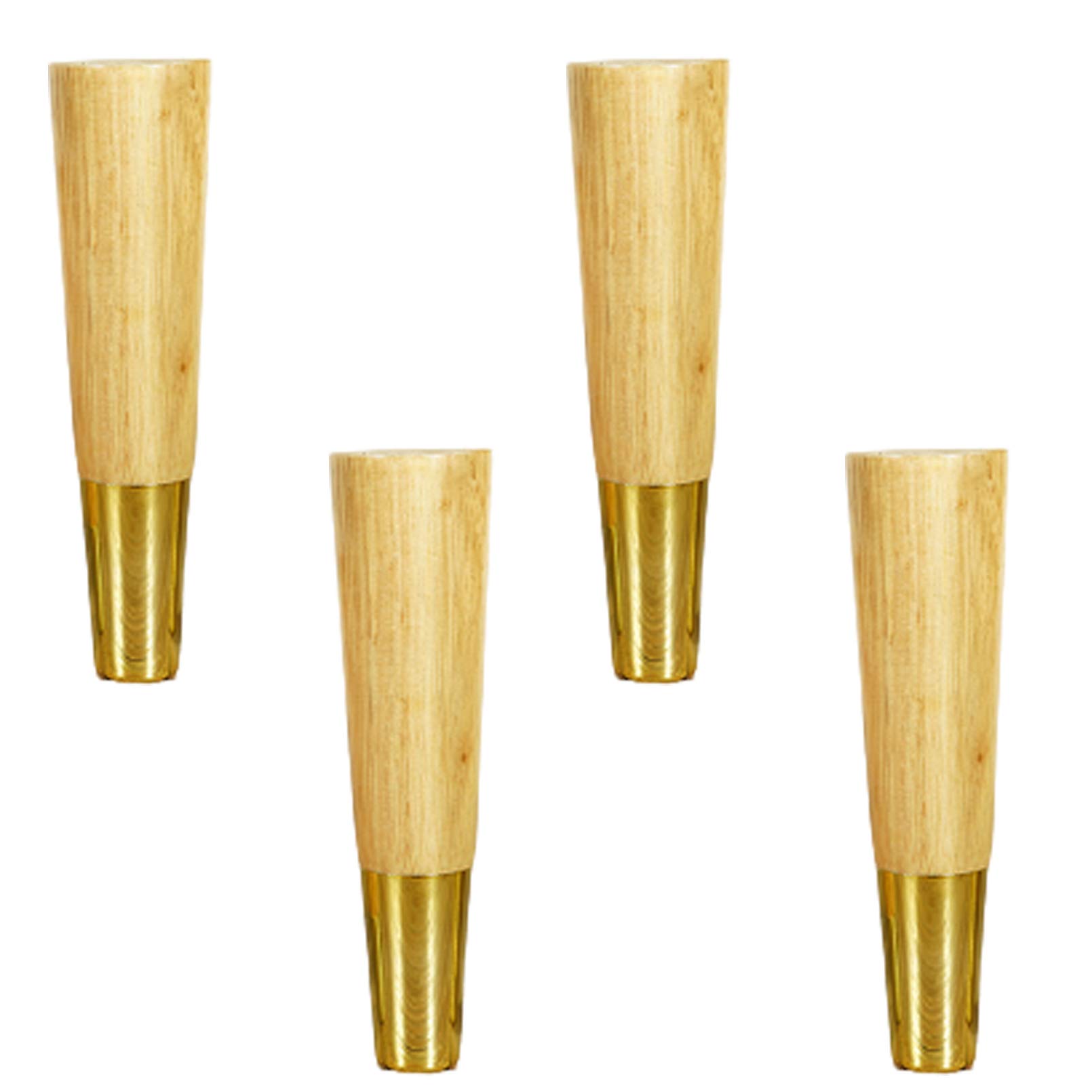 4 szt. Wysokość wymiany sofy, komoda ze śrubami Płyta montażowa(Wood Color,10.5cm)