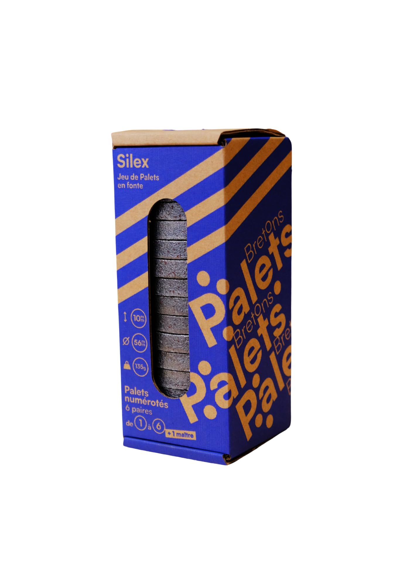 Jeu de Palets Breton en Fonte Pulvérisée - Silex- N°1 à 6