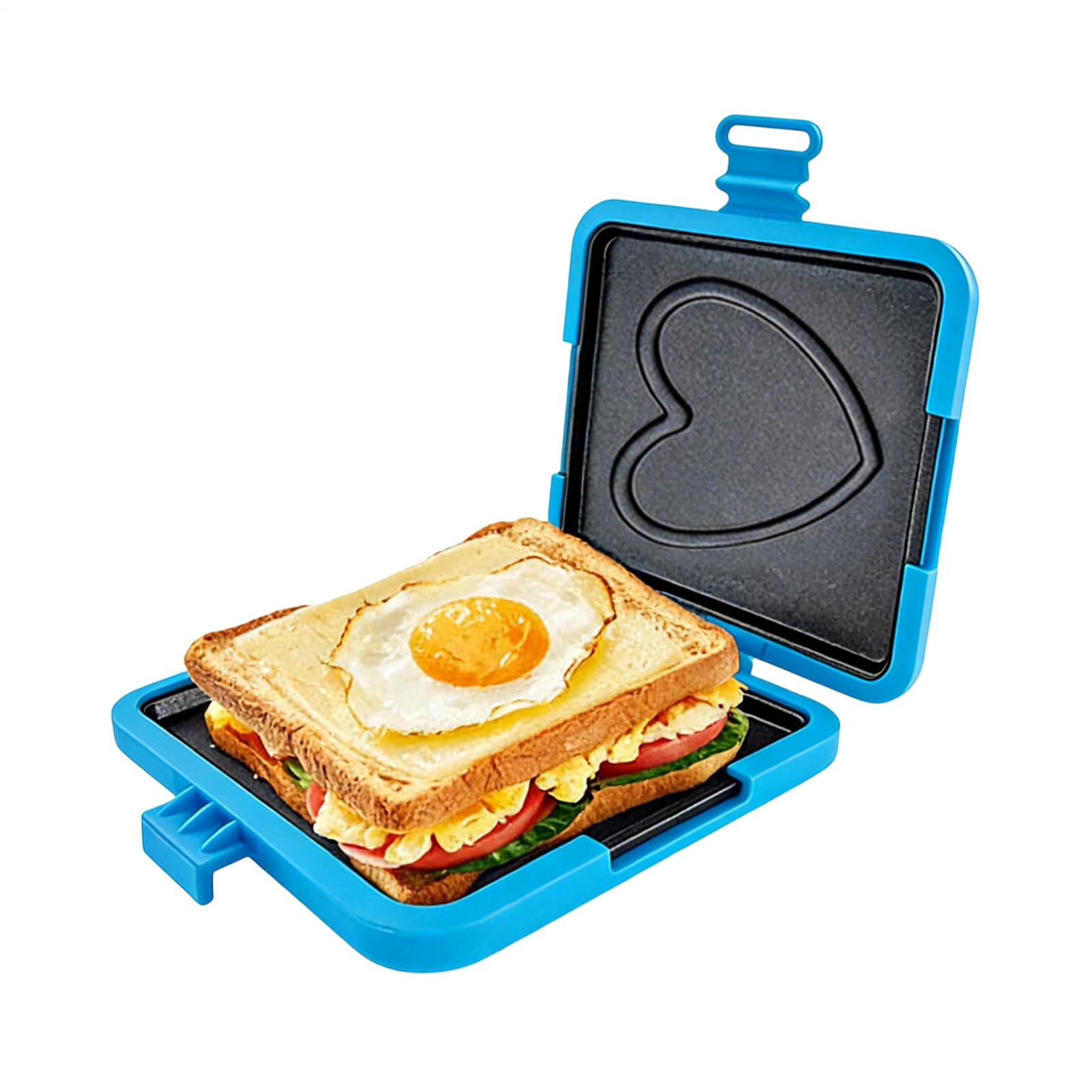 Generisch Machine à sandwich pour micro-ondes, moule de cuisson léger, pour femmes, hommes, adolescents, adultes, bureau, appartement, cuisine, restaurant