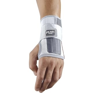 PUSH Med Wrist Brace Sleek Wrist Support with Maximum Immobilization Commonly Used as a Carpal Tunnel Night Splint for Sleeping Right Size 1