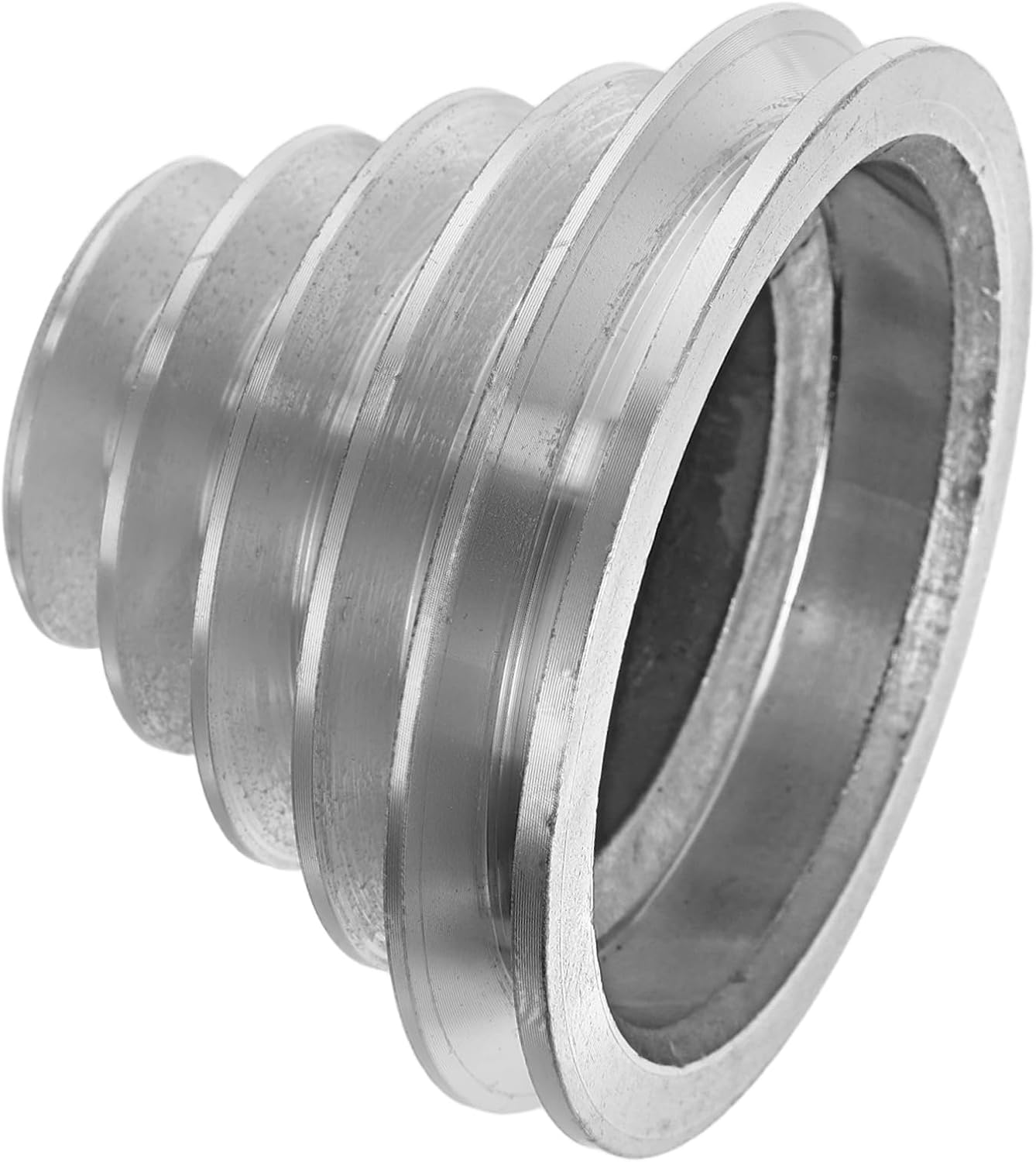 SOLUSTRE Aluminum Step Belt Pulley for Drill Press Groove Motor Pulley Wear Resistant Design for Metalworking Woodworking Easy Installation Stable Transmission