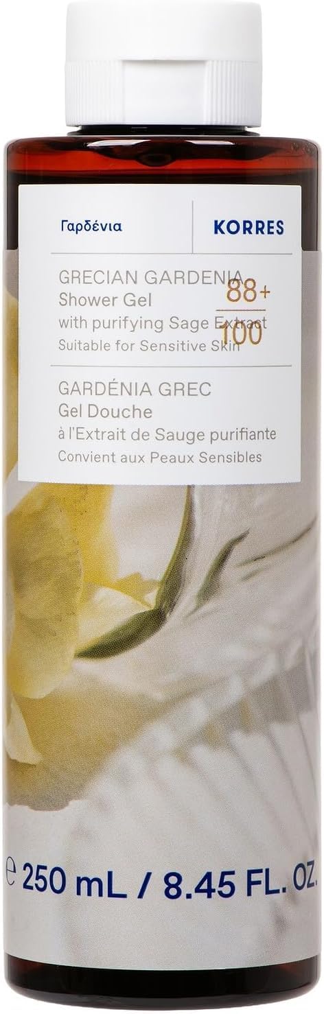 KORRES Grecian Gardenia Shower Gel with purifying Sage extract, suitable for Sensitive skin, 250ml