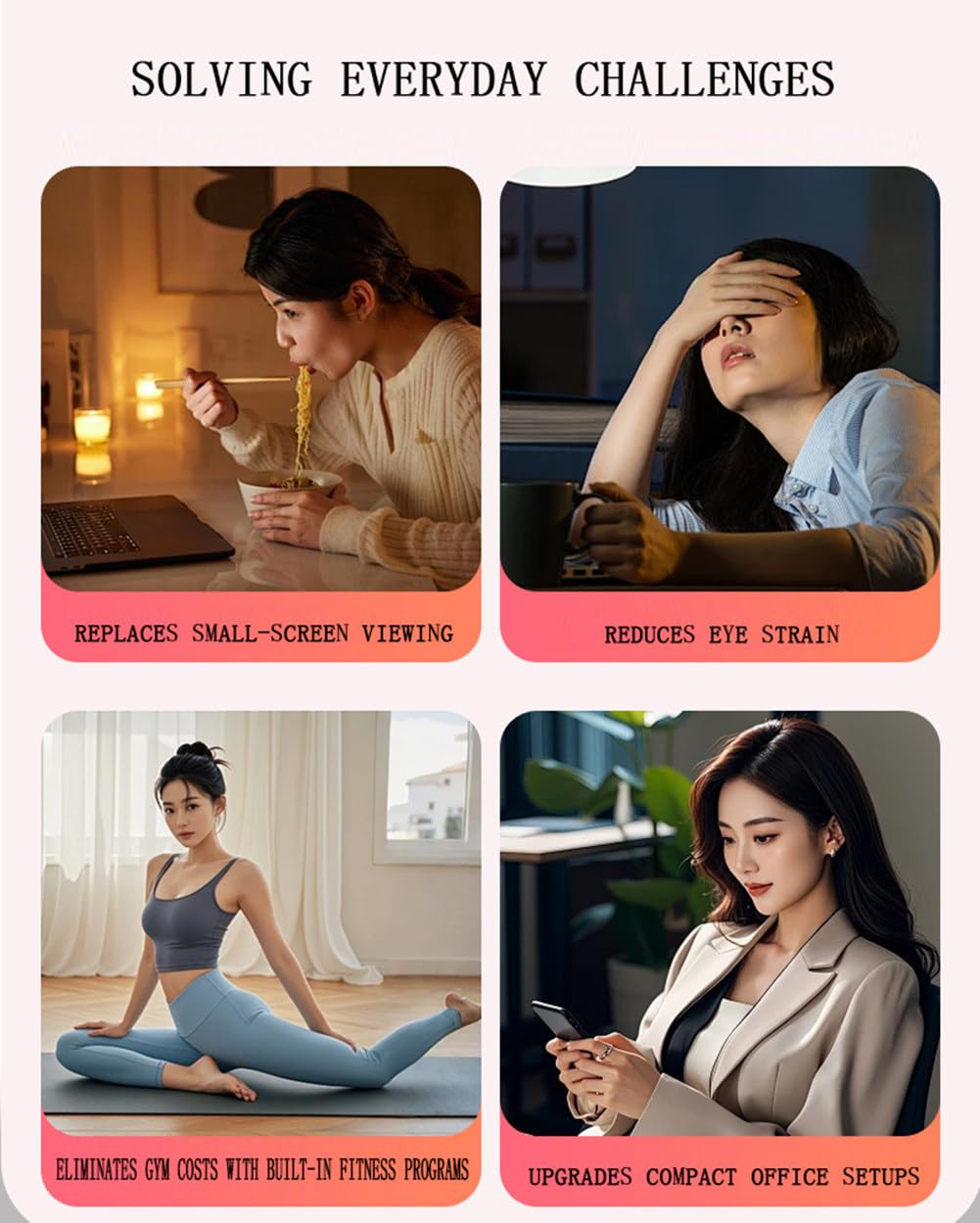 Téléviseur portable rechargeable avec support rotatif et projection sans fil, idéal pour la maison, le bureau, l'école et l'extérieur