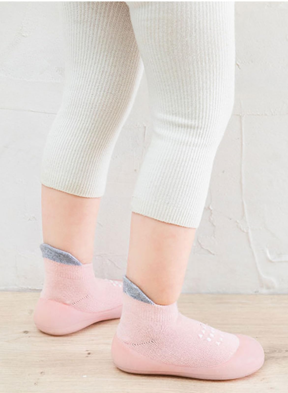 Aggroot Scarpe Calzino per Bambini Scarpe Primi Passi Antiscivolo Calzini Bambino Pantofole Bambino Unisex Scarpe Bambino con Cartone Animato