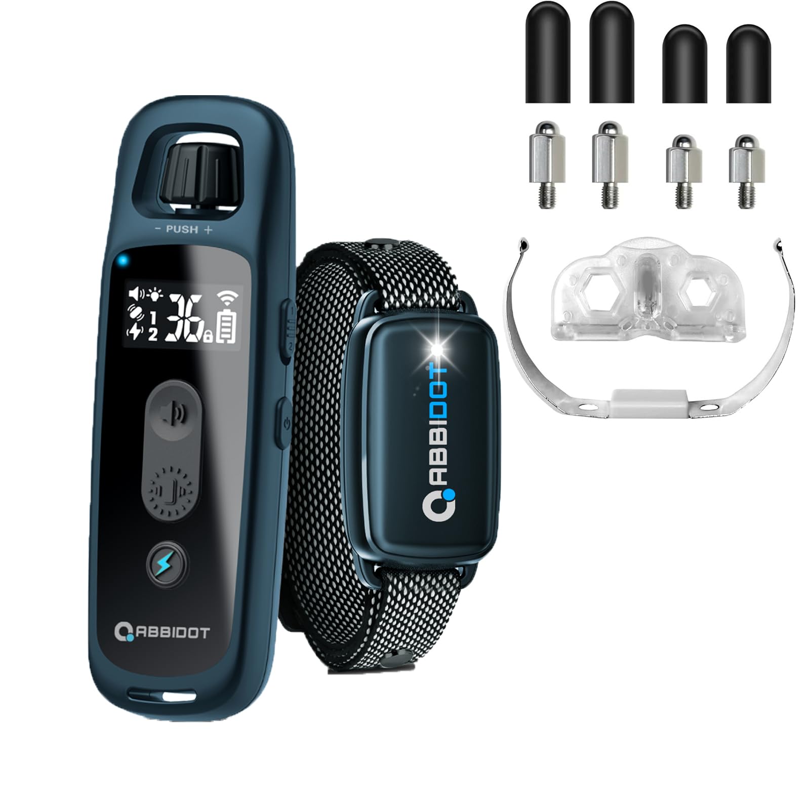 ABBIDOT Shock Collar for Dogs - 88 Levels & 5 Training Modes & Up to 3000ft & Safety Lock Dog Training Collar, Dog Shock Collar for Small Medium Large Breeds(8-120lbs)