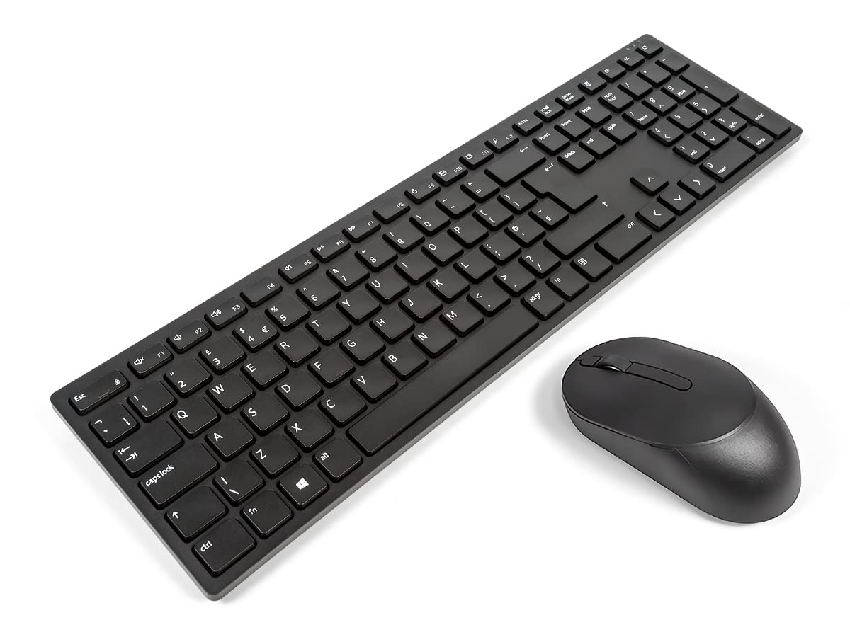 DellPro KM5221W - Keyboard and Mouse Set - Wireless - QWERTY - UK - Black - for Latitude 33XX 2-in-1, Precision Mobile Workstation 5750, 77XX, Vostro 35XX, 36XX