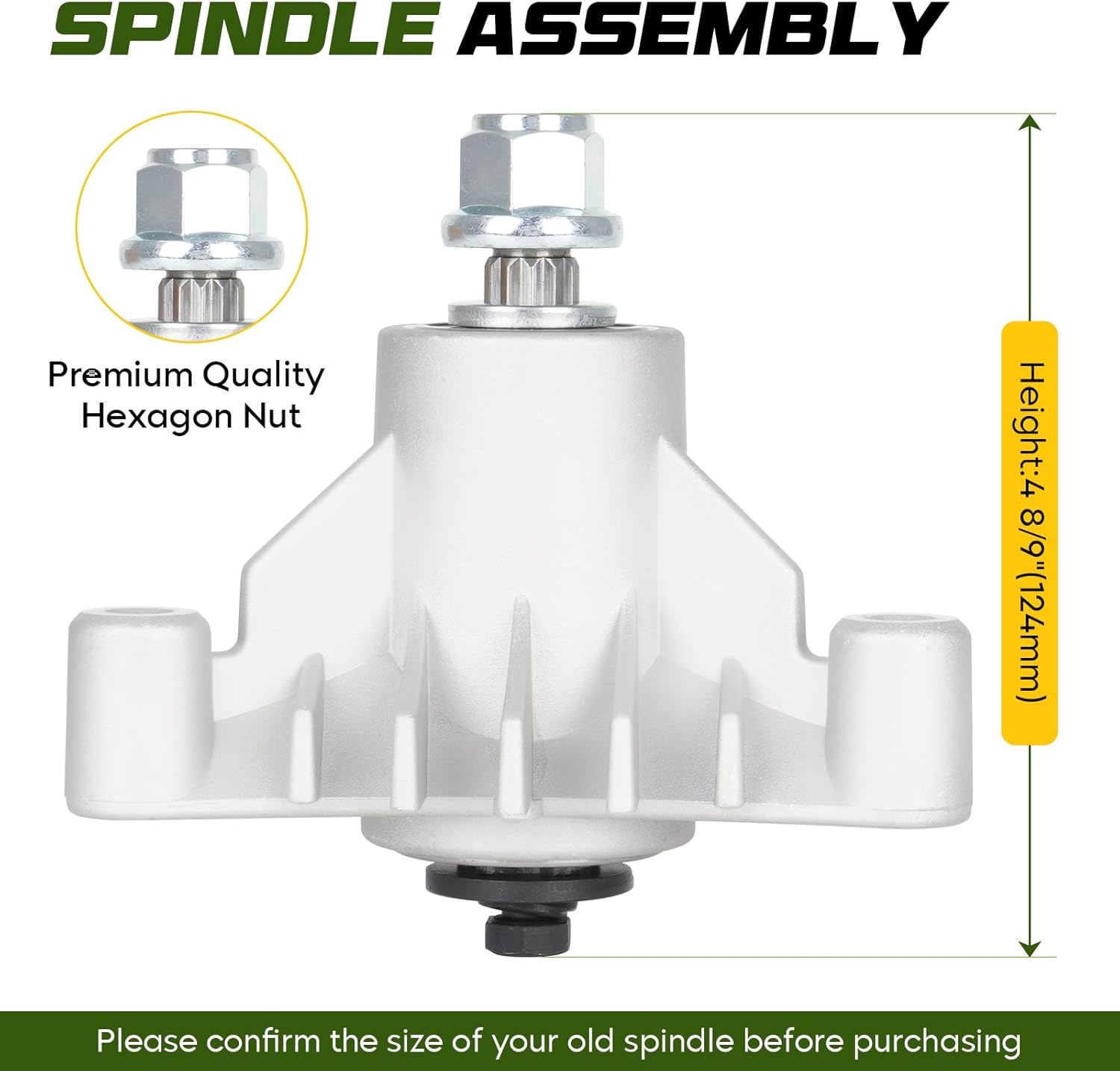 143651 Spindle Assembly for 137152 532137152 137553 532143651, 44" 46" 50" Deck Fit for AYP Husqvarna GT200 GTH200 GTH220 YTH1746A YTH180 YTH2046 3 Pack
