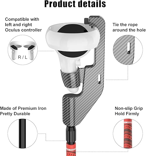 Miniatura 7 de 2023 Upgraded VR Golf Club for Oculus Quest 2 Oculus Golf Club Attachment Adapter for Oculus Quest 2 Controller and Oculus Quest 1 VR Golf Club