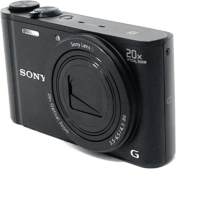 Sony DSCWX350 Digital Compact Camera with Wi-Fi and NFC (18.2 MP, 20x Optical Zoom) - Black