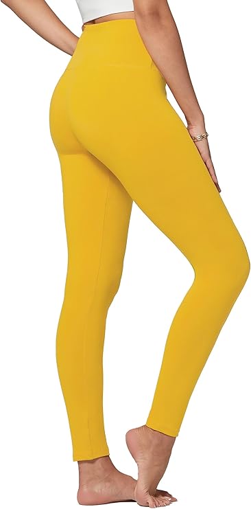 Conceited High Waisted Ultra Soft Leggings for Women - Full Length, Capri Length and Biker Shorts - Available in Plus Size