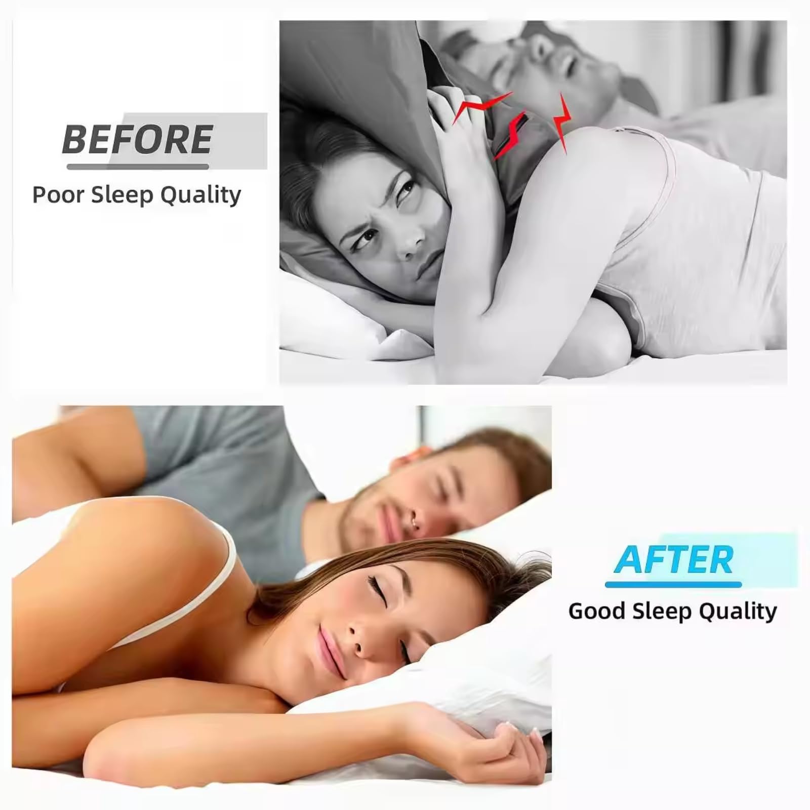Anti snoring Devices,Effective snoring Solution,Silicone Nose Clip, Breathing Stop snoring,Enjoy a Comfortable and Quieter Sleep,White Medium 8pcs — Amazon image 7