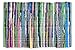 DII Contemporary Reversible Indoor Area Rag Rug, Machine Washable, Handmade from Recycled Fabrics, Unique For Bedroom, Living Room, Kitchen, Nursery and more,, 4 x 6' - Multi Colored (Color may vary)