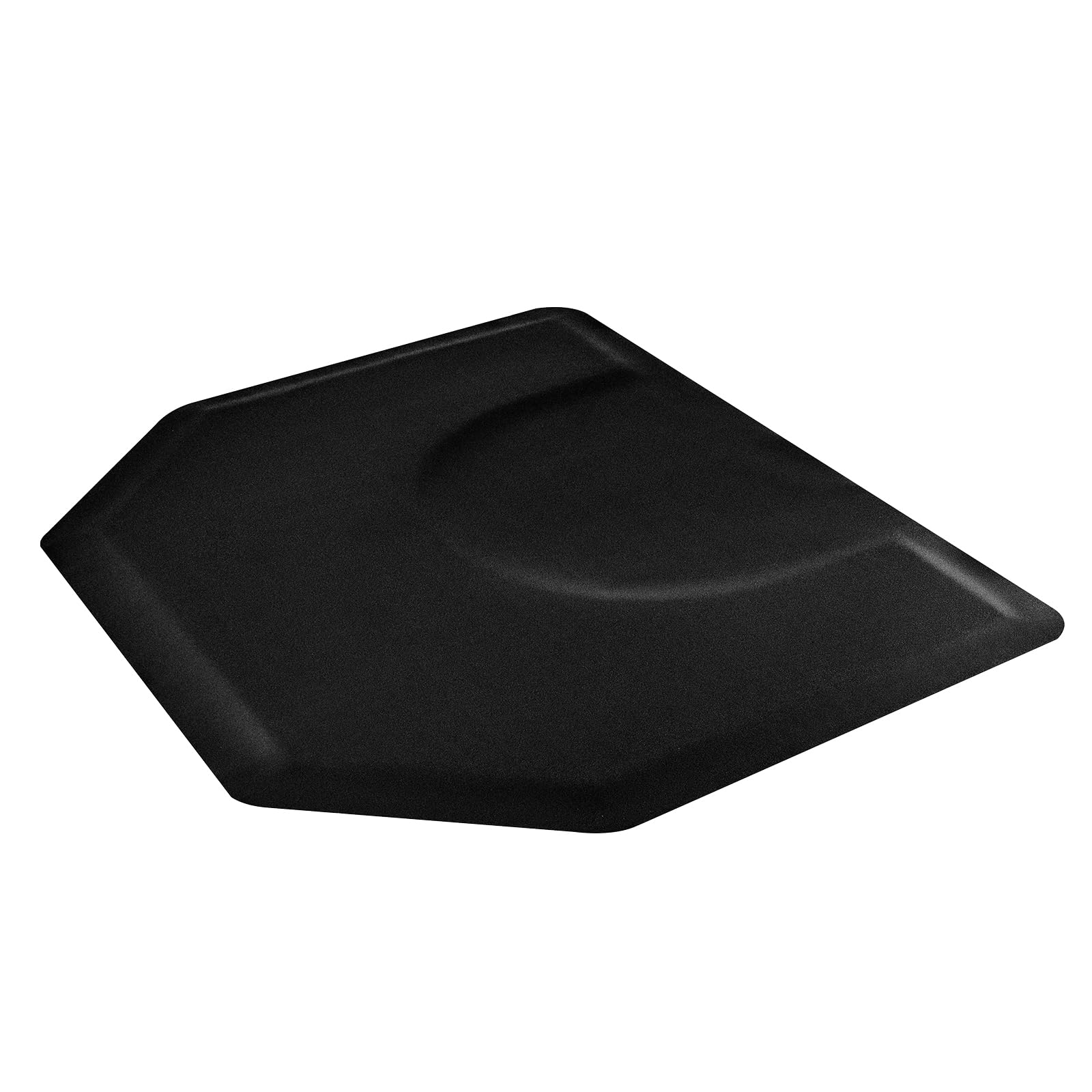 VEVOR Tapis de Chaise de Salon Coiffure, 1225x1505x13 mm, Tapis de Sol Salon Coiffeur Anti-Fatigue pour Base de Chaise Circulaire, Surface en PVC, Facile à Nettoyer, Bords Biseautés Anti-trébuchement