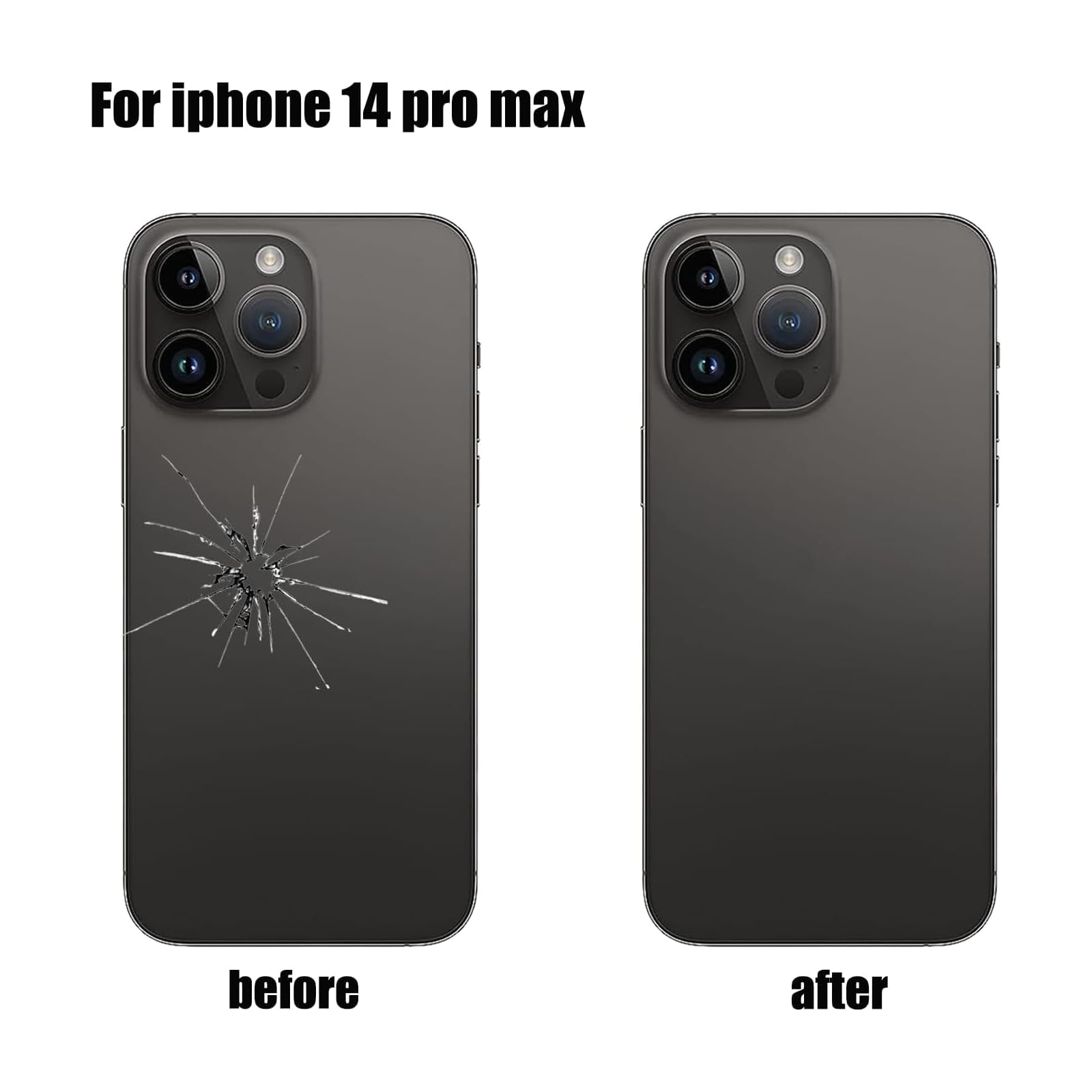 14 Pro Max Back Glass Replacement For iPhone 14 Pro Max Rear Back Glass Panel