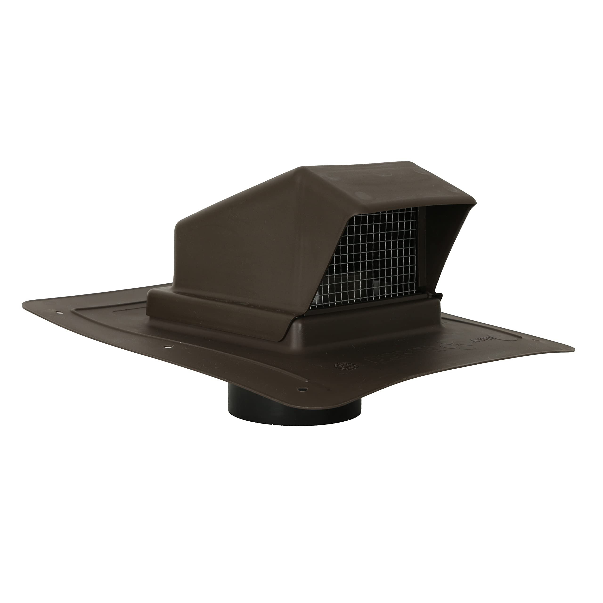 Plastic Bath and Kitchen Exhaust Vent with Stem (4 inch, Dark Brown)