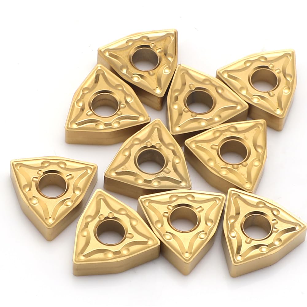 AYNEFY Herramientas de Corte de Torno de Metal, Herramientas de Corte CNC de Primera Calidad, 10 Piezas para Metalurgia Doméstica y Profesional