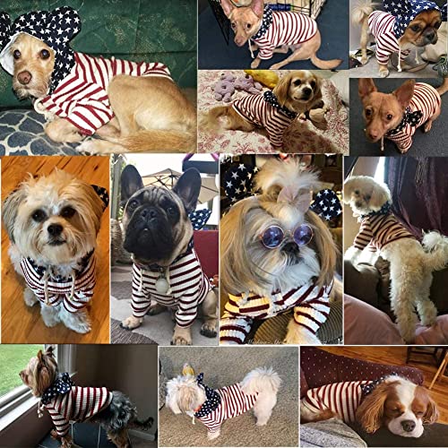 Pet Clothes Dogs Hoodies For Small Dogs Cats Sweater Onesie Puppy Tracksuit Pajamas 4Th Of July #TOP1