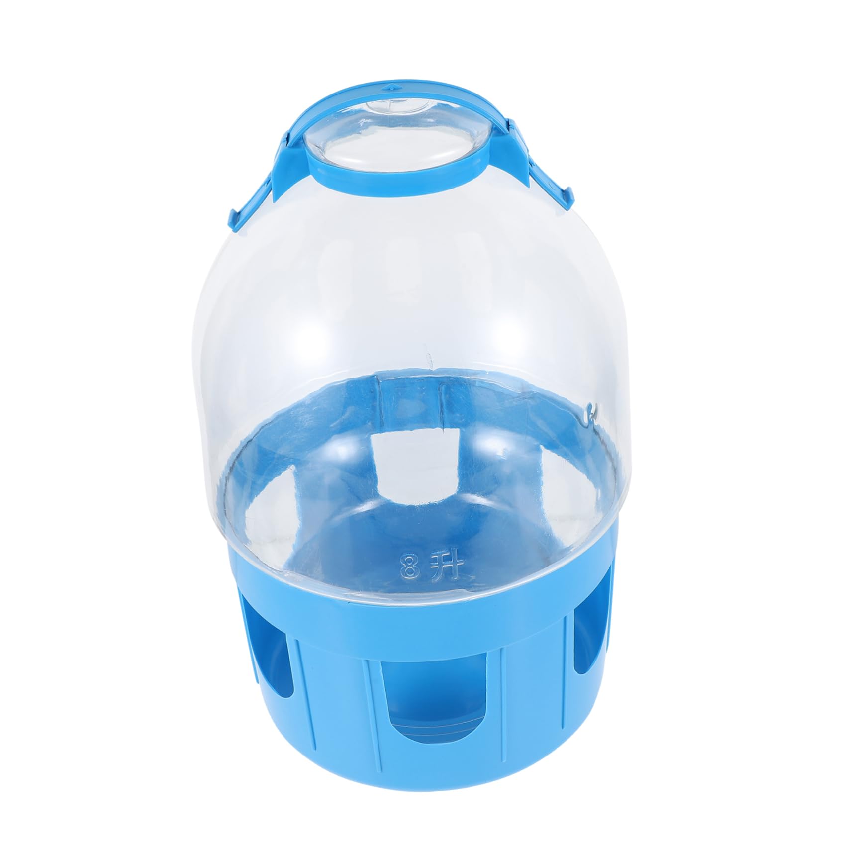 Distributore D'acqua per Piccioni in Plastica Trasparente 8l, Bevitore Sospeso Compatto per Colombe Domestiche, Contenitore Facile da Riempire Adatto Colore Casuale