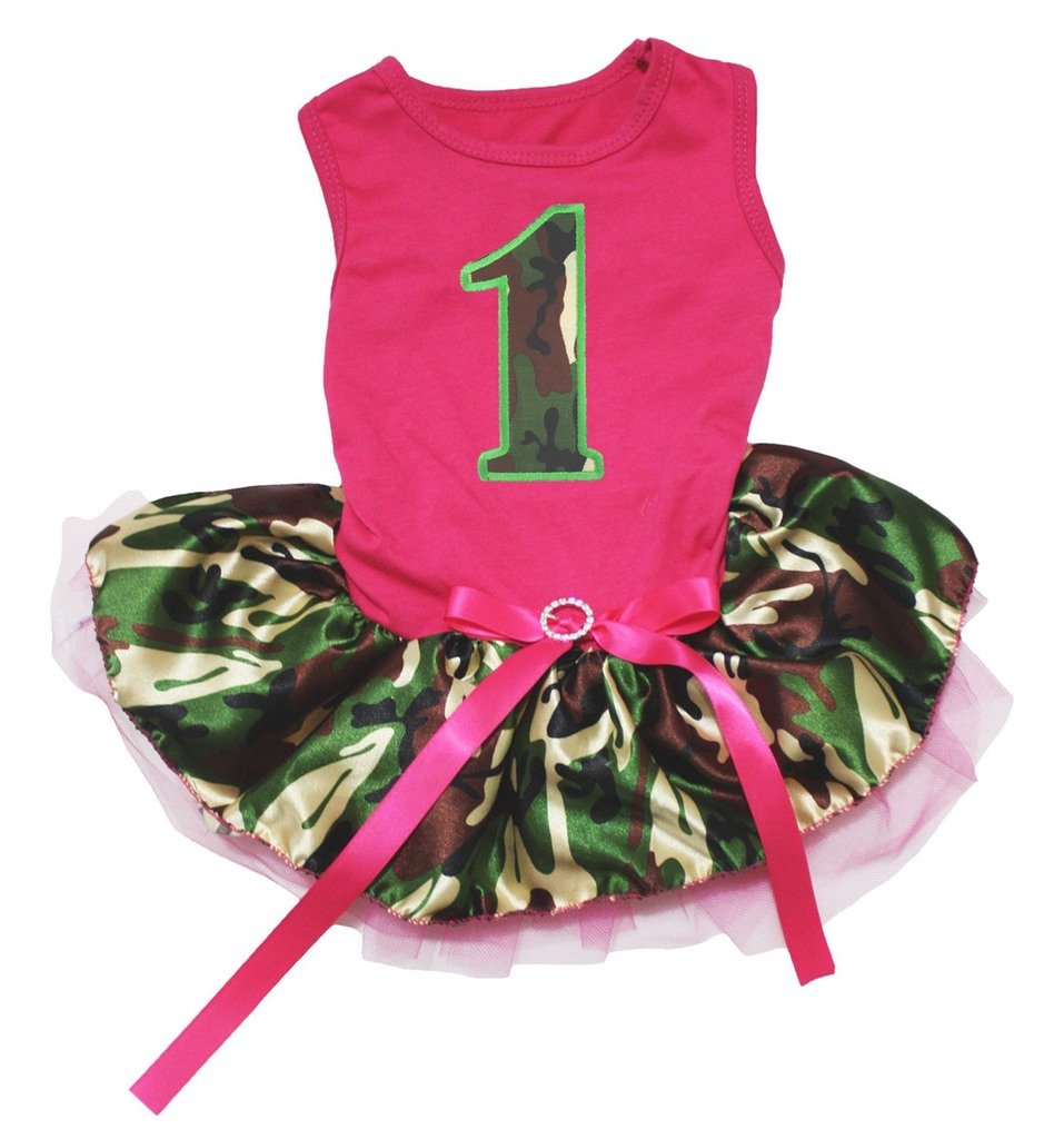 Robe de chien en coton motif camouflage rose pour éviter les irritations lors des sorties