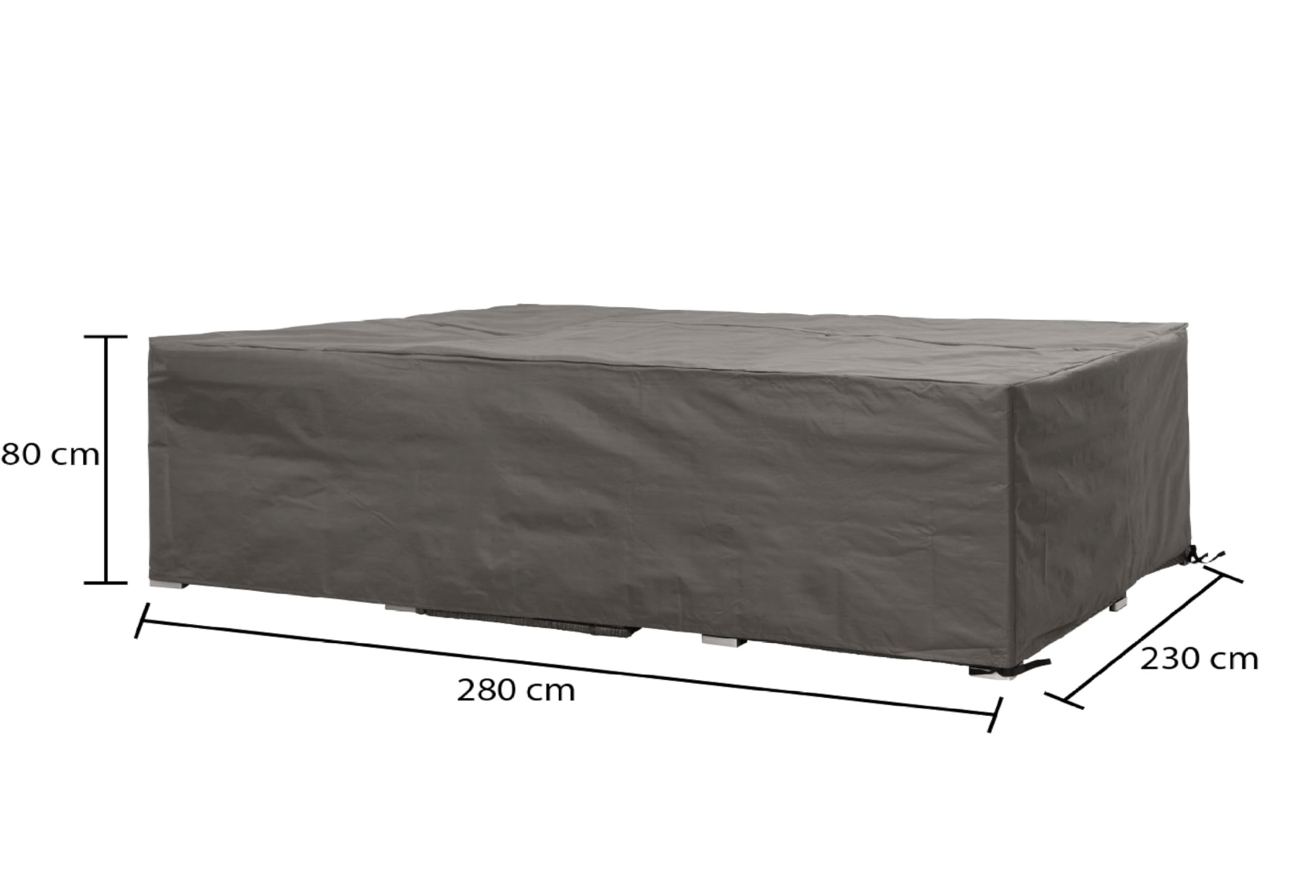 Gardissimo Premium Abdeckung Gartenmöbel 350470 Lounge Set 280x230x80cm | Wasserdicht, UV beständig, Atmungsaktiv, Regenschutz, Schutzhülle für Terrassenmöbel