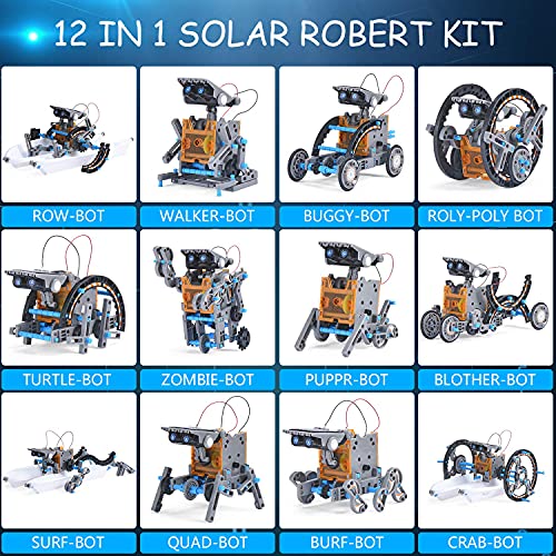 Aesgogo Stem Projects 12-In-1 Creation Solar Robot Kit,Science Experiments Toys Gifts For Kids Ages 8-12,Educational Diy Building Robotics Kit For 8 9 10 11 12 13 14 15 Year Old Boys Girls Teens #TOP2