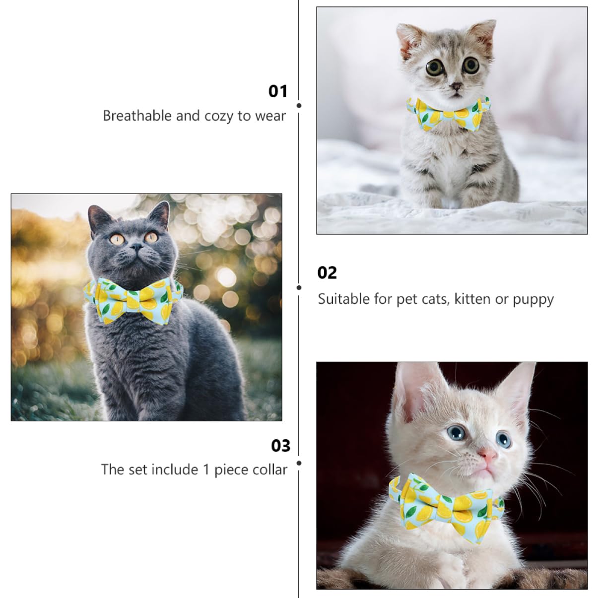 ABOOFAN 6stücke Katzenhalsband Mit Bowtie Und Glöckchen Fruchtiger Druck Verstellbares Dreieckstuch Für Haustiere Für Kleine Hunde Und Katzen Atmungsaktiv Und Bequem