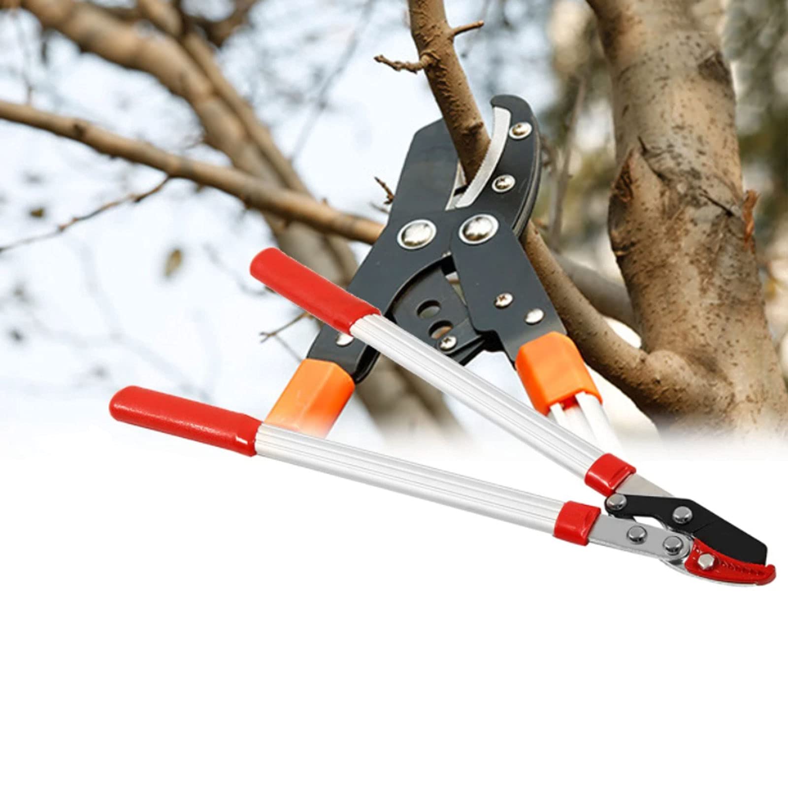 Tijeras para Setos De Jardín Herramientas De Jardinería, Tijeras para Setos De Jardín para Recortar Bordes Mangos De Agarre Cómodos Arbustos De Boj Cortasetos De Acero Al C,