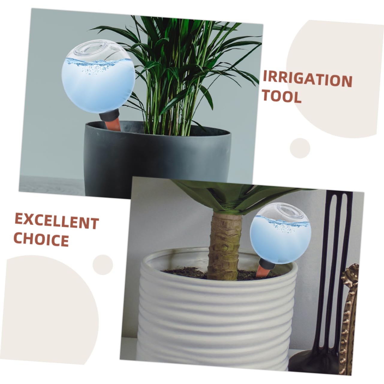 DECOMELODY 2Pcs Self Watering Globes Efficient Plant Watering Devices for Outdoor Succulents Hydration System Sustainable Gardening Tool for Consistent Plant Care