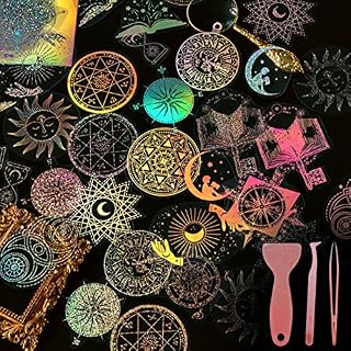JustYit 135 PCS Magic Butterfly Sticker Shiny Holographic Stickers for Resin Transparent Stickers for Scrapbooking, DIY Arts Crafts, Album, Journaling, Skateboard, Suitcase, Laptop with Tweezer