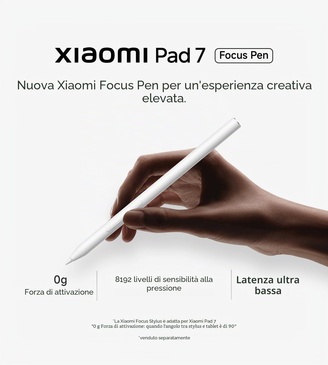 Xiaomi Focus Pen for Xiaomi Pad 7 and Pad 8 | Smart Pen/Stylus for