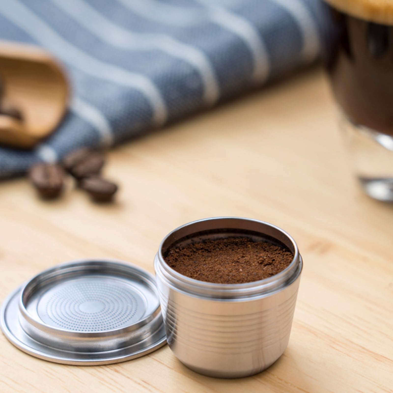 2 Pièces Capsule à Café avec Filtre