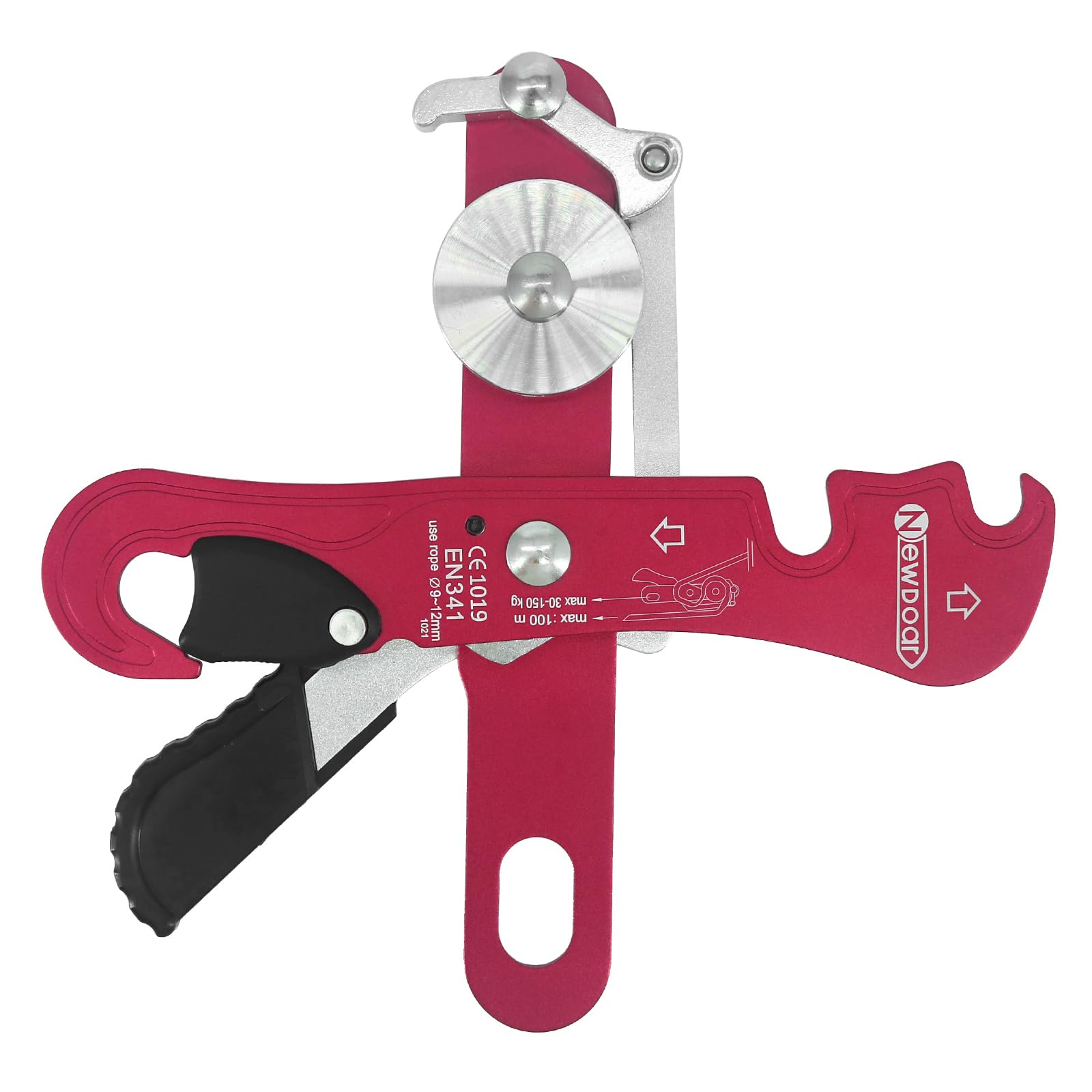 NewDoar Descendeur d'escalade pour cordes 9-12 mm - Certification CE