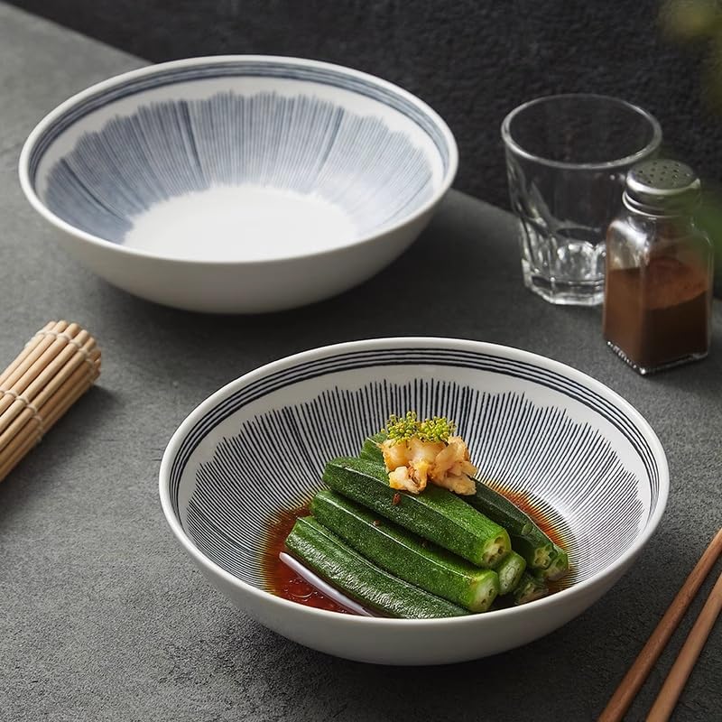 Saladier Bol à Salade Multifonctionnel, Bol à Fruits ménagers, Bol à Yaourt en céramique adapté à la Soupe, aux céréales et aux Flocons d'avoine Bol