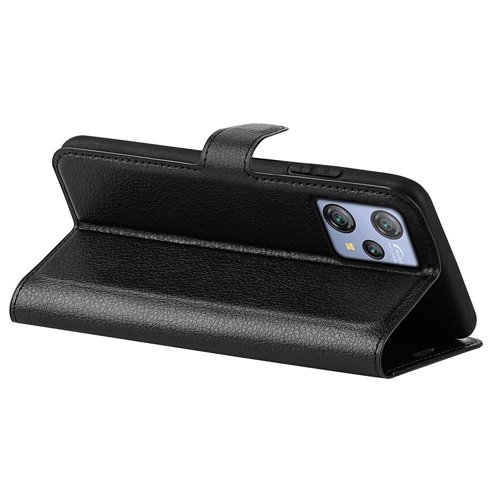 JIUNINE Cover per Blackview A53 / A53 Pro, Custodia Libro in Pelle