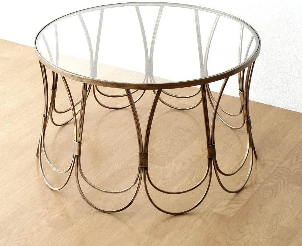センターテーブル ガラス アイアン ローテーブル 丸 円形 おしゃれ ガラステーブル アンティーク ゴールド クラシック アイアンとガラスのセンターテーブル 日本限定 センターテーブル ガラス アイアン ローテーブル 丸 円形 おしゃれ ガラステーブル アンティーク ゴールド クラシック アイアンとガラスのセンターテーブル 日本限定