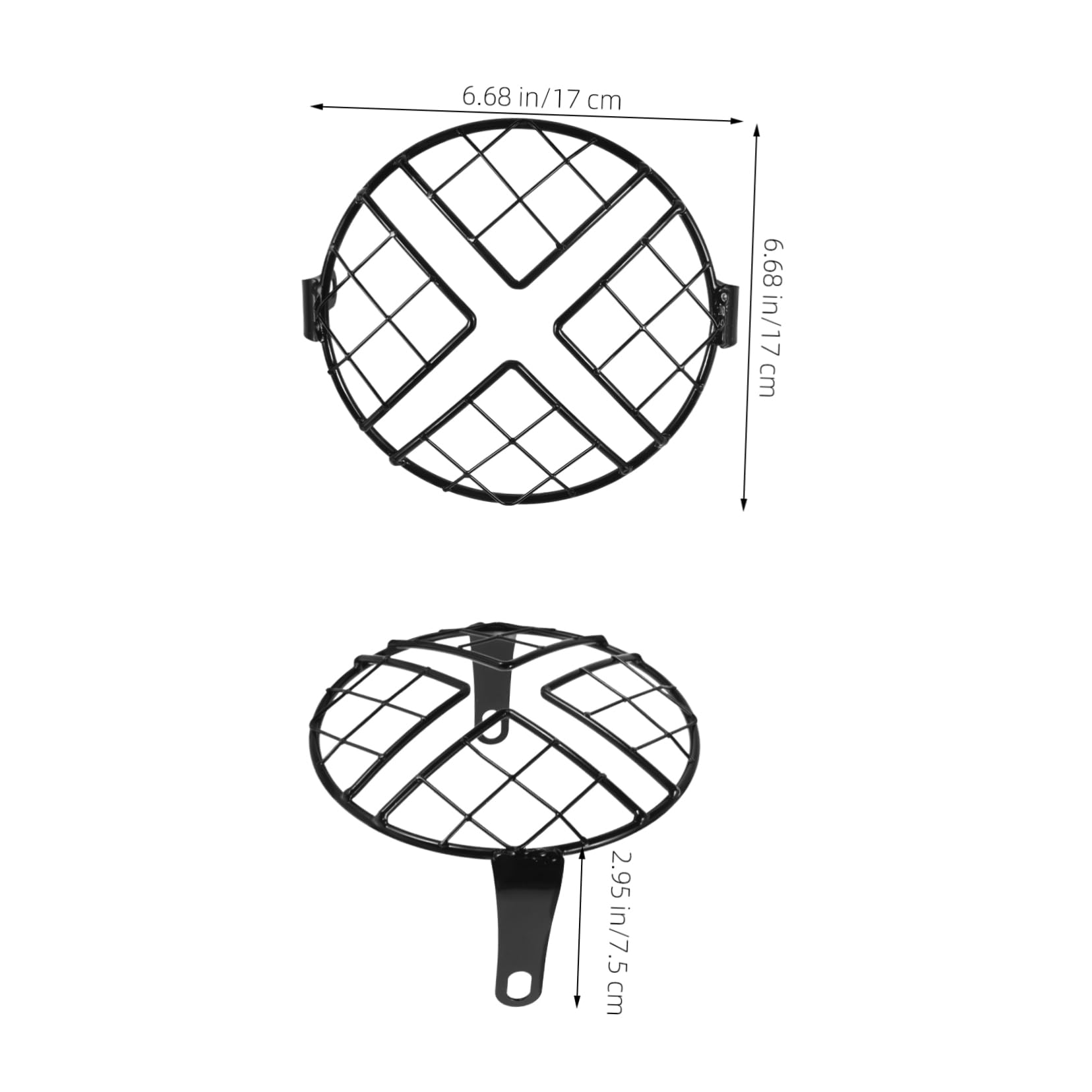 Hemobllo Motorcycle Headlight Protector Durable Mesh Grill Cover for Enhanced Light Transmission and Visibility Type Design to Safeguard Headlight from Damage for Night