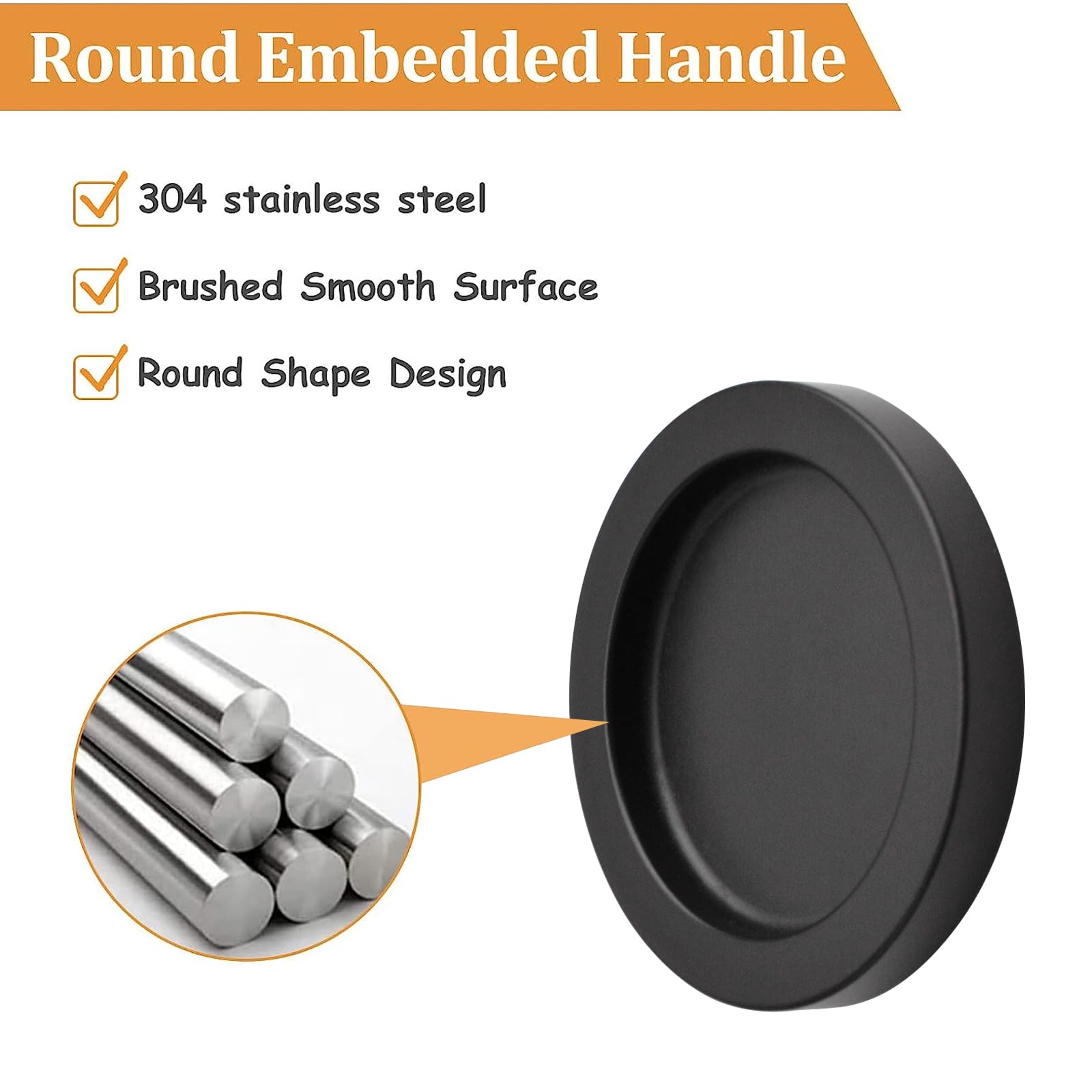 MOROBOR Round Self-Stick Sliding Door Handle - Image 4