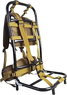 pistro Cadre de sac à dos lourd en alliage d'aluminium et nylon léger et robuste pour sac à dos pliable pour équipement de randonnée en plein air Kaki