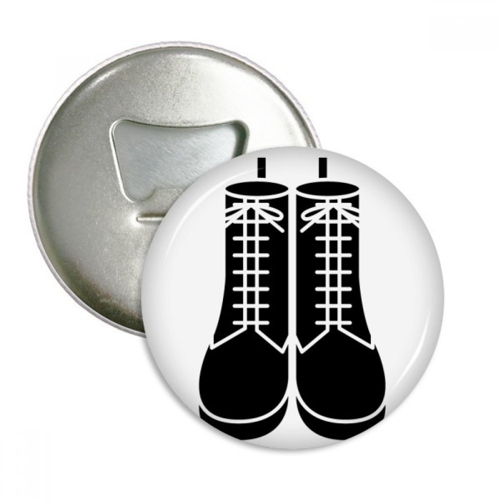 Décapsuleur et magnets pour homme avec silhouette de bottes noires 3 pcs