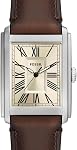Fossil Carraway Montre à trois mains en acier inoxydable quartz pour homme, couleur: argent (modèle: FS6008)