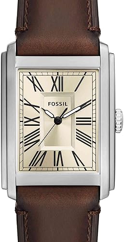 Miniatura 4 de Fossil Reloj de tres manecillas de acero inoxidable de cuarzo Carraway para hombre