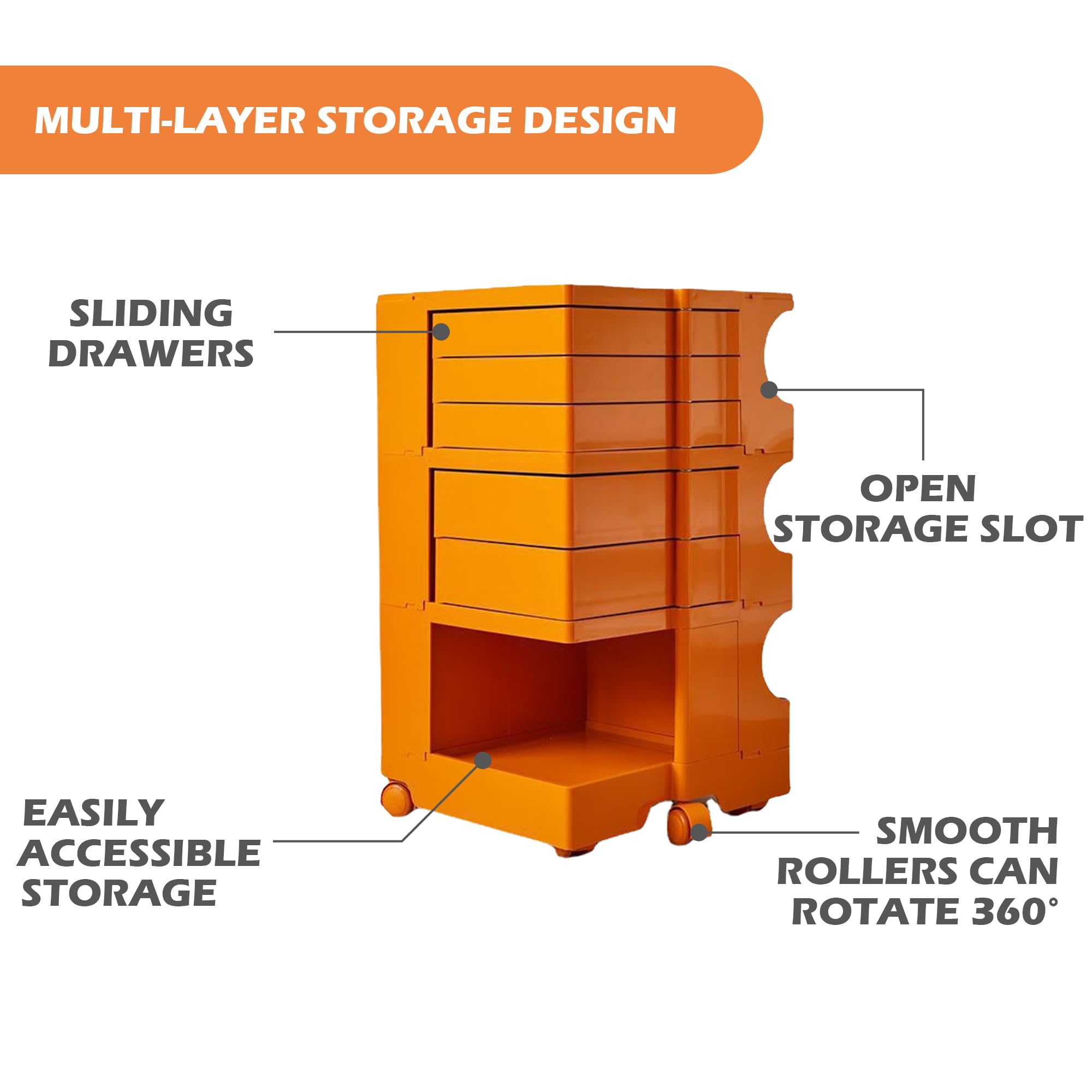 Bastelschrank Designer-Aufbewahrungswagen – moderner, Platzsparend und praktisch, die perfekte Lösung zur Organisation Ihres Zuhauses.