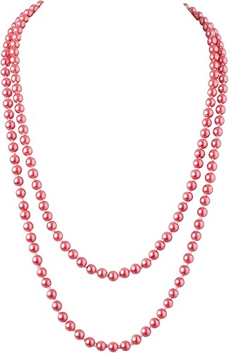 Miniatura 7 de BABEYOND - Collar de perlas sintéticas estilo art deco de la década de 1920 collar de perlas largas para fiesta de disfraces de estilo Gatsby