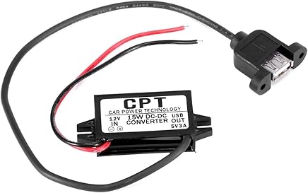 MXECO Durable Practical Car Charger DC Converter Module 12V To 5V 3A 15W USB Output Power Adapter with USB Mounting Hole MXECO Durable Practical Car Charger DC Converter Module 12V To 5V 3A 15W USB Output Power Adapter with USB Mounting Hole