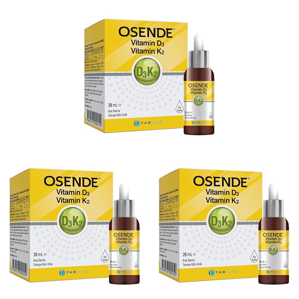 Osende D3K2 Damla 20 Ml (3 paketi)