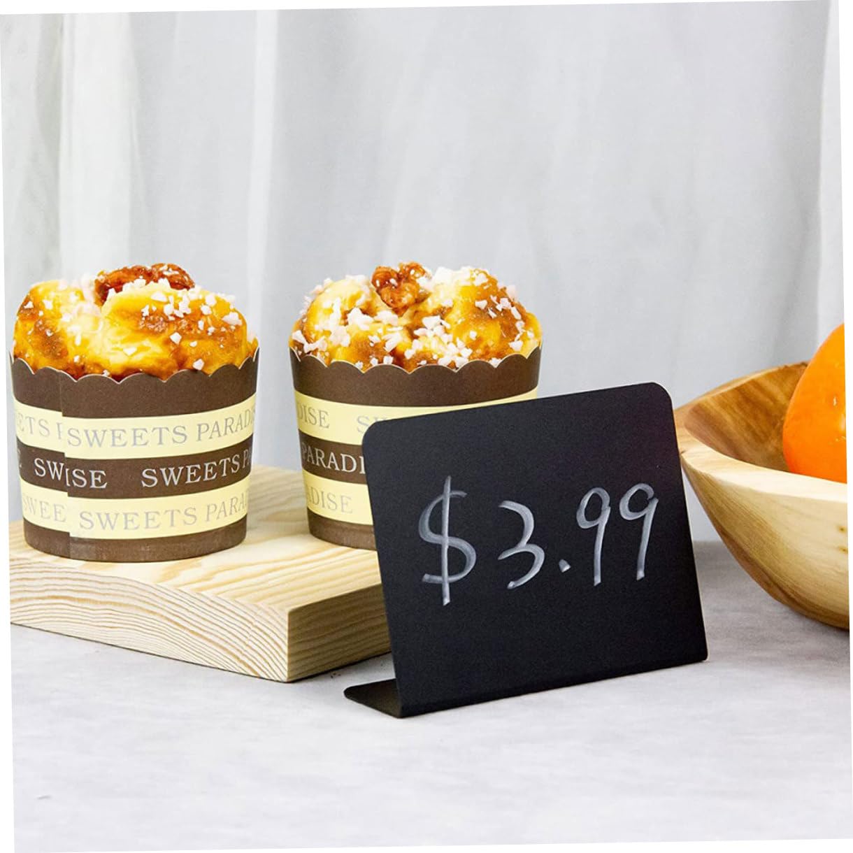 Tofficu 50stücke Mini Kreidetafeln Multifunktionale Schilder Für Preise Und Nachrichten Für Buffets Hochzeiten Und Büroorganisation