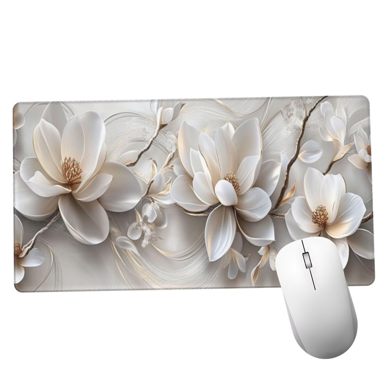 Podkładka pod mysz Lys XXL Dream mata na biurko 1600 x 800 x 3 mm zmywalna podkładka do gier na laptopa, z antypoślizgową gumową podkładką dla graczy, PC, pracowników biurowych Y1443