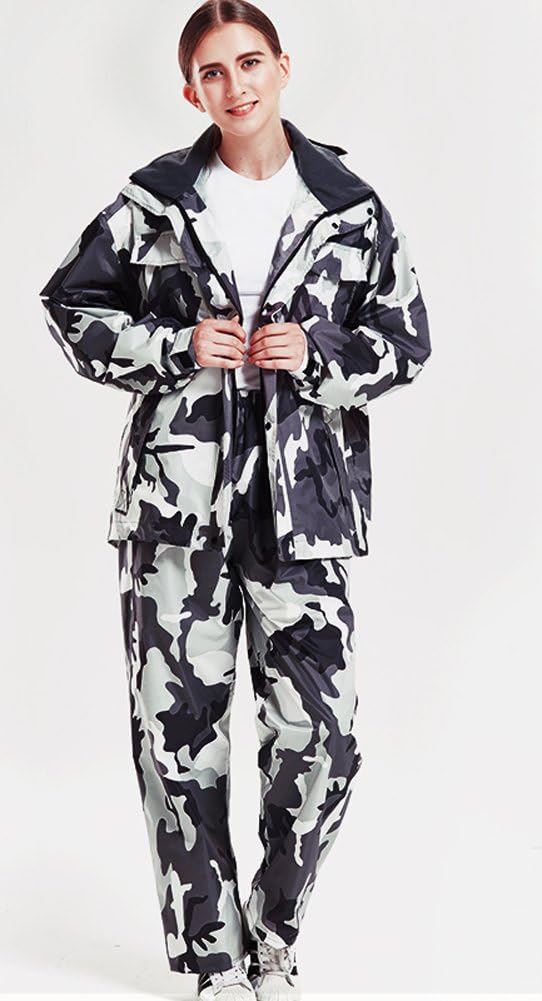 Camouflage adult rain suit raincoat jacket pants