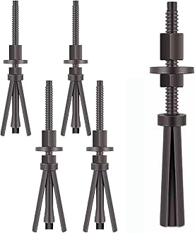 Quick Release Core Drill Stand Anchor Bolt & Nut Reusable Expansion Bolt M12 Threaded Bolt Perfect for Anchoring Core Drilling Machines, Rig Stands, Wall Saw Track and Wire Saws 5 Sets